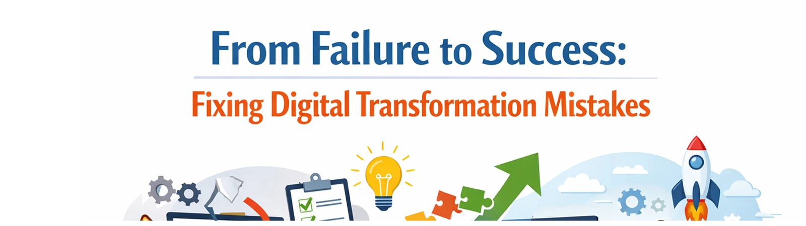 From failure to success: fixing digital transformation mistakes with growth visuals