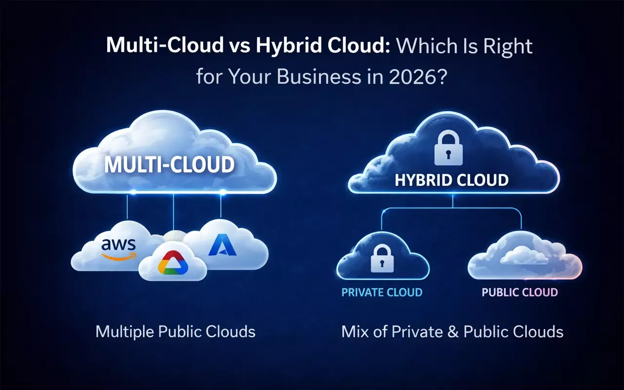 Multi-cloud vs hybrid cloud strategy comparison for modern businesses